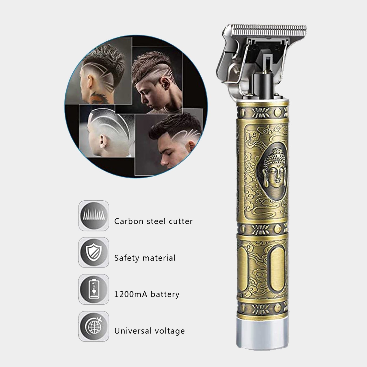Hair trimmer with ergonomic design and adjustable blades Hair trimmer with ergonomic design and adjustable blades